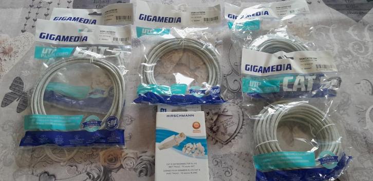 Internetkabel Patchkabel Gigamedia Datakabel Netwerkkabel, Computers en Software, Pc- en Netwerkkabels, Nieuw, Ophalen of Verzenden