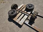 4 vol rubberen banden met velgen ZGAN Banden maat 16 x 6 -8, Doe-het-zelf en Bouw, Transportwagens, Ophalen, Zo goed als nieuw