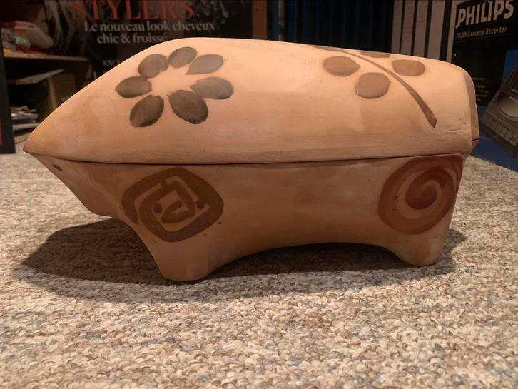 Schitterende terrine in de vorm van een varken zonder kop Ou, Antiek en Kunst, Antiek | Servies los, Ophalen of Verzenden