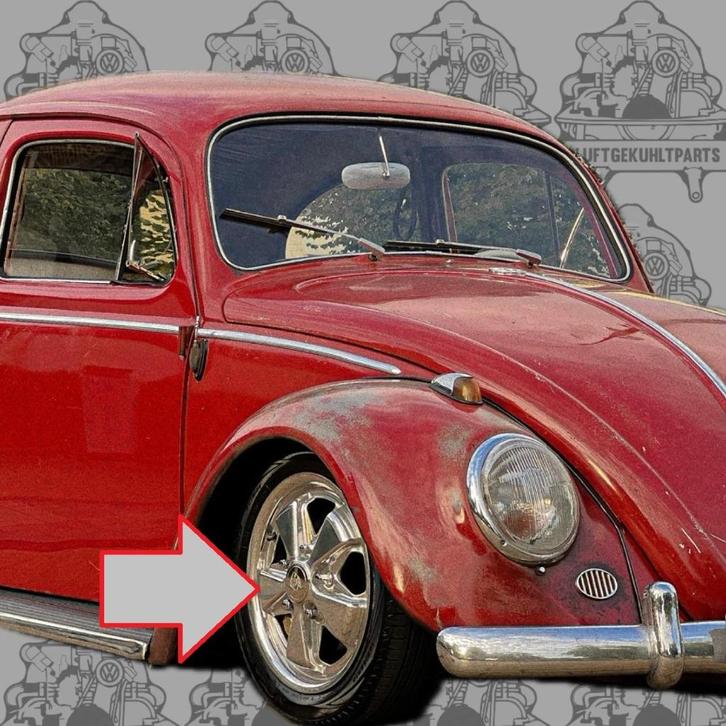 VW Kever Porsche Fuchs 5x130 Gepolijst 15 velgen, Auto diversen, Auto-accessoires, Nieuw, Verzenden