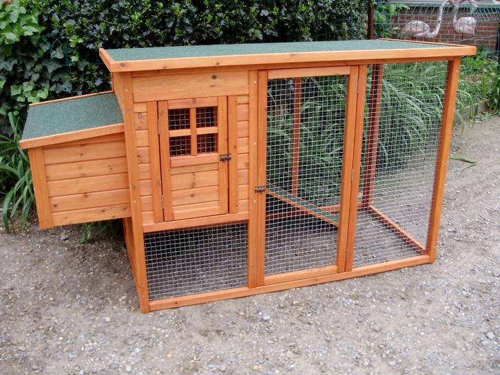 kippenhok met ren en dak, Animaux & Accessoires, Volatiles | Accessoires, Neuf, Poulailler, Enlèvement ou Envoi