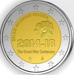 2 euro België 2014-18 (herdenking WO I), Postzegels en Munten, 2 euro, Ophalen of Verzenden, België, Losse munt