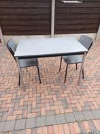 Keukentafel met 2 stoelen, Huis en Inrichting, Tafels | Eettafels, Ophalen, Zo goed als nieuw