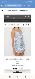 NIEUWE PASTELBLAUWE SEXY ELEGANTE JURK MANIER VAN ZIEN XS, Kleding | Dames, Jurken, Blauw, Nieuw, Ophalen of Verzenden, Manière de voir