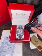 Cartier Santos Moissanite, Handtassen en Accessoires, Overige merken, Polshorloge, Nieuw, Ophalen of Verzenden