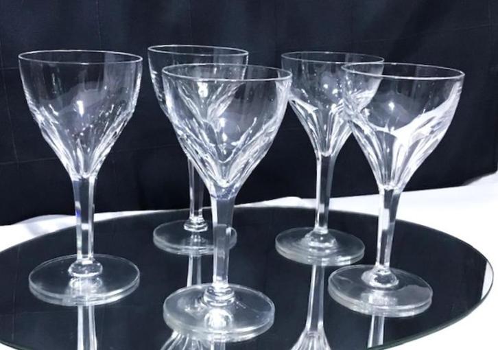 Val Saint Lambert wijn glazen, Antiek en Kunst, Antiek | Glaswerk en Kristal, Ophalen of Verzenden