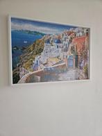 3x Ingelijste Puzzelkunst, Huis en Inrichting, Ophalen, Zo goed als nieuw