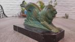 H.Moreau sculptuur Leeuw, Antiek en Kunst, Antiek | Keramiek en Aardewerk, Ophalen of Verzenden