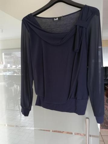 Donkerblauw bloesje heel mooi maat S beschikbaar voor biedingen
