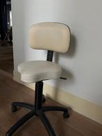 bureelstoel leder, Ophalen, Wit, Zo goed als nieuw, Bureaustoel