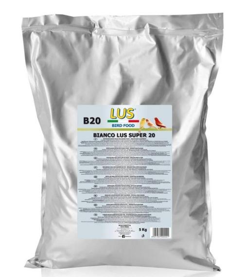 LUS B20 Eivoer - Bianco Lus Super 20 - 20% Eiwitten - 5kg, Dieren en Toebehoren, Vogels | Toebehoren, Ophalen of Verzenden