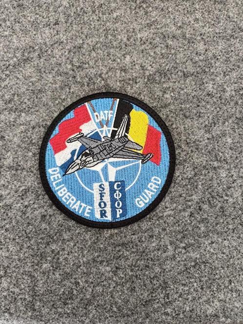 luchtmacht patch F-16 deliberate sfor BAF FAE force aérienne, Verzamelen, Luchtvaart en Vliegtuigspotten, Zo goed als nieuw, Patch, Badge of Embleem