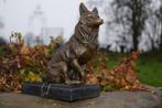 Superbe renard en bronze sur socle en marbre, Bronze, Enlèvement ou Envoi