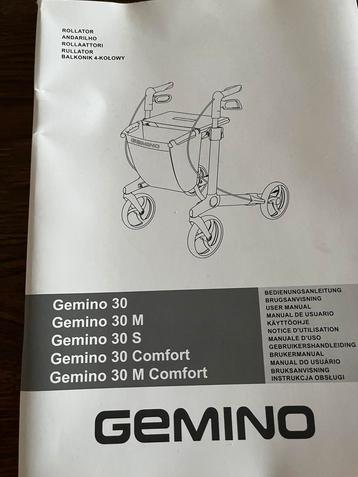 Gemino 30 rollator, Enlèvement ou Envoi, Comme neuf