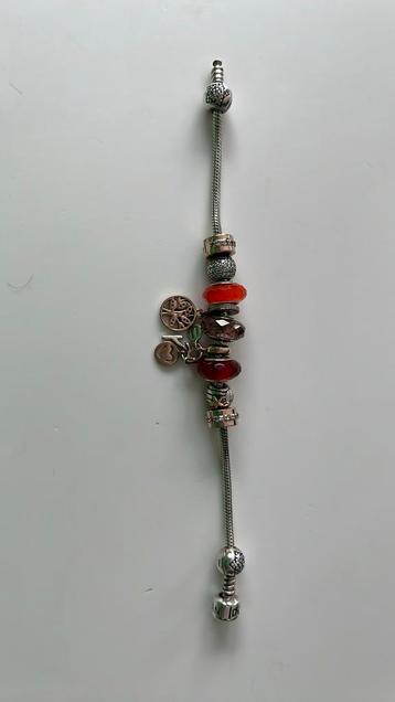 Pandora armband van 19 cm met 11 bedeltjes beschikbaar voor biedingen