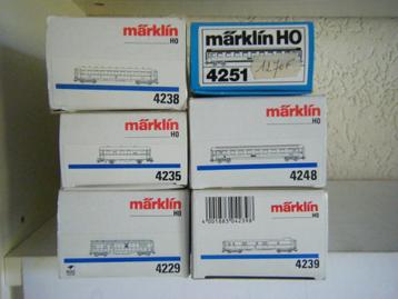 Marklin 4229/4251 - 4251/4260 - 4260/4299 Boîtes VIDES H0 disponible aux enchères