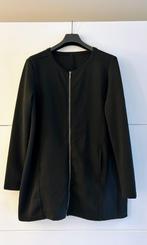 Zwarte lange vest met rits, Kleding | Dames, Truien en Vesten, Ophalen of Verzenden, Nieuw, Maat 46/48 (XL) of groter, Zwart