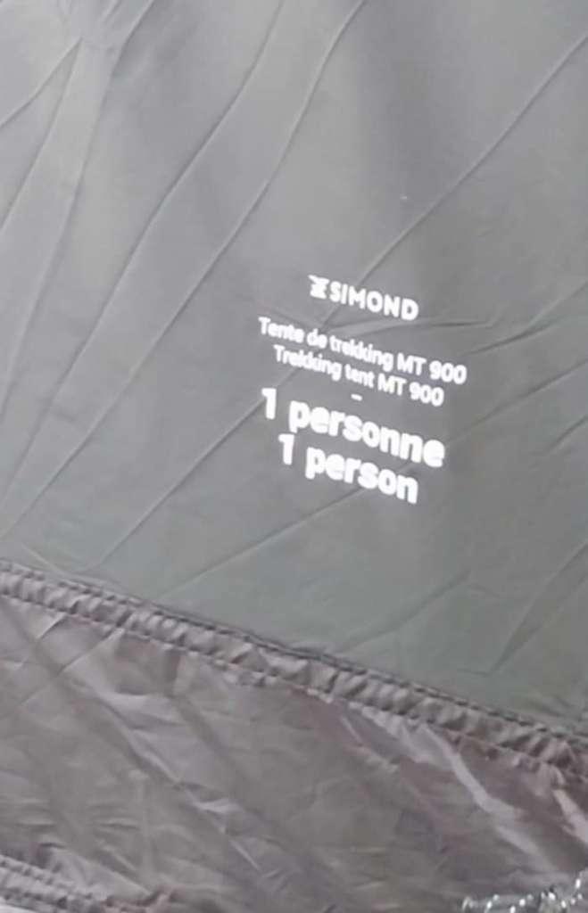 Simond MT900 Ultralichte tent voor 1 persoon - bergtochten, Caravans en Kamperen, Kampeeraccessoires, Zo goed als nieuw, Ophalen of Verzenden