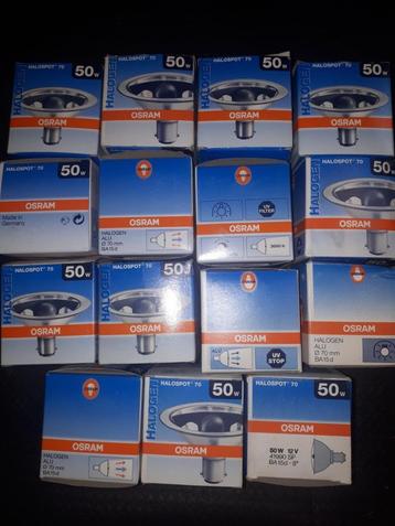 15 Ampoule halogène Osram 50w 12v beschikbaar voor biedingen