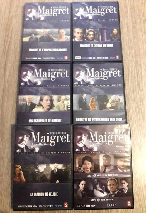 7 DVD's Maigret / Bruno Cremer, Cd's en Dvd's, Dvd's | Tv en Series, Zo goed als nieuw, Ophalen