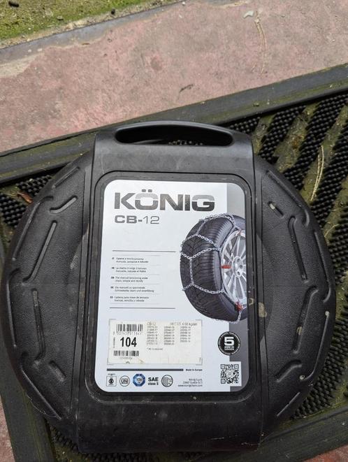 Konig CB-12 maat 104 sneeuwkettingen, Autos : Divers, Chaînes, Comme neuf, Enlèvement ou Envoi