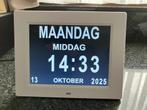 Dementie klok, Huis en Inrichting, Woonaccessoires | Klokken, Ophalen of Verzenden, Zo goed als nieuw, Digitaal, Overige typen