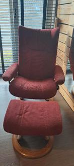Stressless relax met voetbankje, Huis en Inrichting, Fauteuils, Ophalen, Gebruikt, Stof