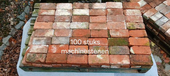 Vintage bakstenen machinevorm, Doe-het-zelf en Bouw, Metselstenen, Bakstenen, Ophalen