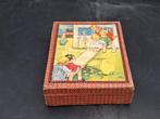 oude blokkendoos met 6 verschillende tekeningen, jaren 1950, Antiek en Kunst, Ophalen of Verzenden