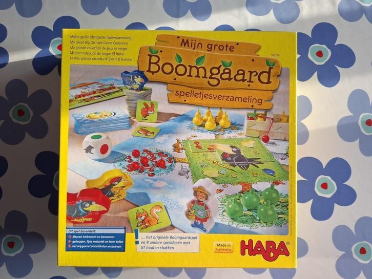 Mijn Grote Boomgaard- Spelletjesverzameling, Hobby en Vrije tijd, Gezelschapsspellen | Bordspellen, Gebruikt, Een of twee spelers