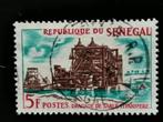 Senegal 1964 - industrialisatie - titaanhouden zand, Postzegels en Munten, Ophalen of Verzenden, Overige landen, Gestempeld