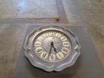 Horloge en étain avec mouvement à pile. Utilisée. Prix à NÉG, Ophalen of Verzenden, Gebruikt