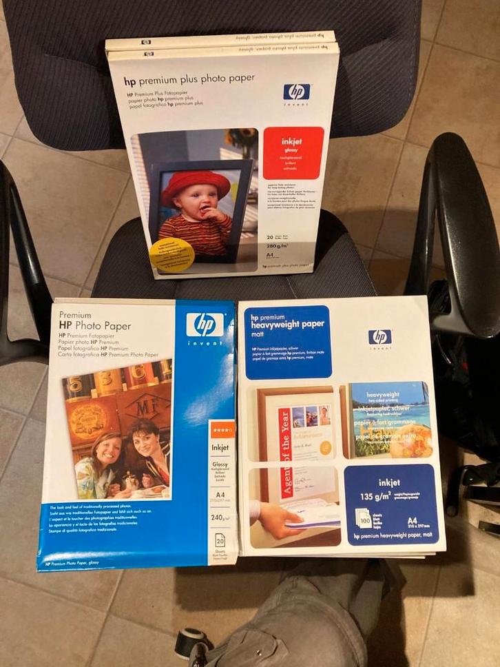 HP inkjetprinter fotopapier, Audio, Tv en Foto, Fotografie | Fotopapier, Nieuw, Ophalen