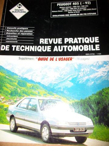 revue technique peugeot 405 phase 1 de 1987-1992