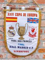 Real Madrid - fc Liverpool finale 1981 wimpel vaantje vlag, Ophalen of Verzenden