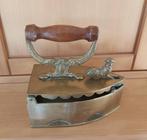 Koperen sierstrijkijzer voor op kolen, Ophalen, Koper