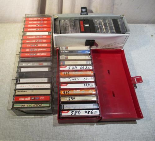 45 cassettes préenregistrées - Maxell TDK, CD & DVD, Cassettes audio, Comme neuf, Pré-enregistrées, 26 cassettes audio ou plus