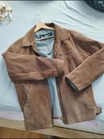 Stijlvol cognacbruin suède jack — Blend of America — M, Ophalen