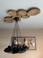 Verlichting met hout, Ophalen, Zo goed als nieuw, Hout, Hedendaags