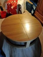 houten salontafel, Huis en Inrichting, Ophalen, Rond, Zo goed als nieuw, Minder dan 50 cm