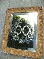 XIXe E. antieke spiegel, geslepen Louis XVI decor guirlandes, Antiek en Kunst, Ophalen