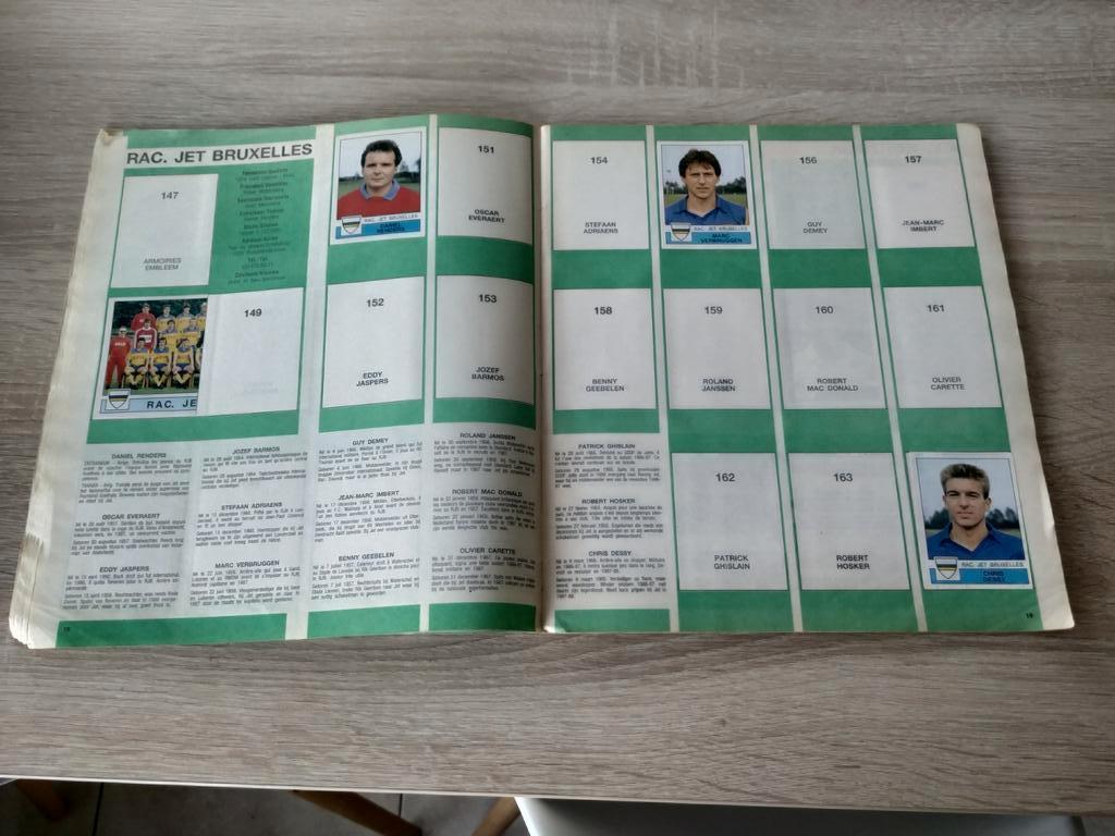 Album panini foot football belge 1988 + 1 image 1989