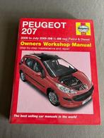 Haynes Peugeot 207 technisch boek, Peugeot, Ophalen of Verzenden, Zo goed als nieuw