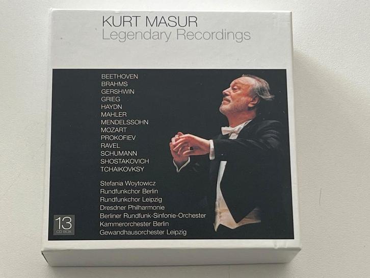 Kurt Masur – Legendary Recordings (13-CD Box), CD & DVD, CD | Classique, Utilisé, Coffret, Enlèvement ou Envoi