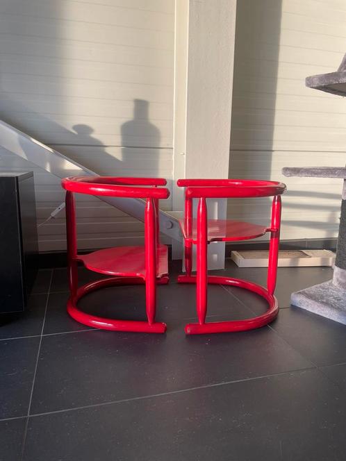 Karin Mobring 2 red chairs ‘ANNA’, Antiek en Kunst, Kunst | Designobjecten, Ophalen