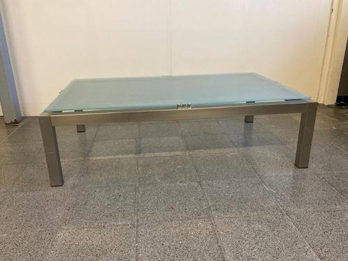 Mooie moderne rechthoekige salontafel 130x80., Huis en Inrichting, Tafels | Salontafels, Gebruikt, Minder dan 50 cm, 50 tot 100 cm