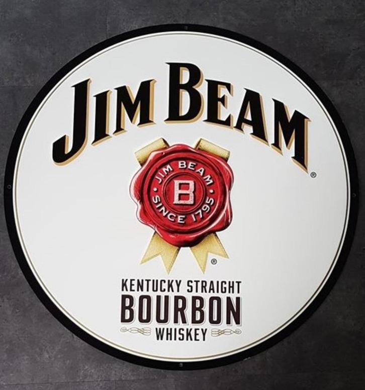 Grote originele metalen USA reclame decoratie borden retro, Verzamelen, Merken en Reclamevoorwerpen, Zo goed als nieuw, Reclamebord