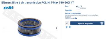 Sportluchtfilter Tmax 530 560 2012 2025 NIEUW! beschikbaar voor biedingen