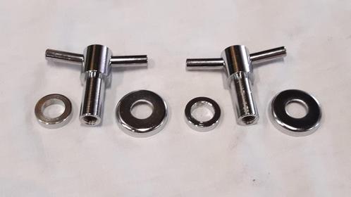 chrome T-bars en chrome caps kleppendeksel, CLASSIC MINI, Auto-onderdelen, Motor en Toebehoren, Mini, Oldtimer onderdelen, Rover