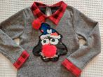 Bloesje / longsleeve kerstfiguur 122-128, Gebruikt, Meisje, Ophalen of Verzenden, Shirt of Longsleeve
